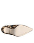 Dolce & Gabbana Brown Leopard Calf Fur Heels Ankle Boots Shoes